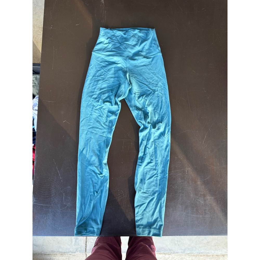 Lululemon Align High Rise 25 Inch Leggings Teal Blue Size 2 Nulu Yoga Pants